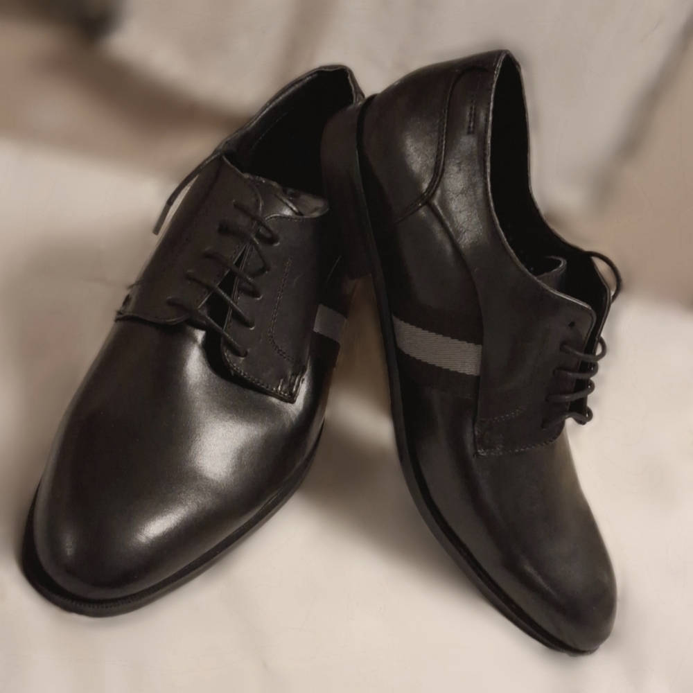 Steve Madden Men's Eager Oxford Color Black Leather Size 13M